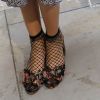 Meias soquetes foi destaque no desfile da marca Francesca Liberatore na Semana de Moda em Milão