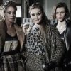 As modelos Doutzen Kroes, Gigi Hadid and Cara Taylor no backstage da marca Max Mara na Semana de Moda em Milão