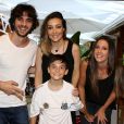  Fiuk, Krizia e Tainá foram ao aniversário de 9 anos do irmão caçula, Záion, em buffet de Alphaville, em São Paulo, nesta quarta-feira, 21 de fevereiro de 2018 