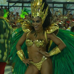 Juliana Paes se mostrou otimista com a possibilidade de a Grande Rio não ser rebaixada