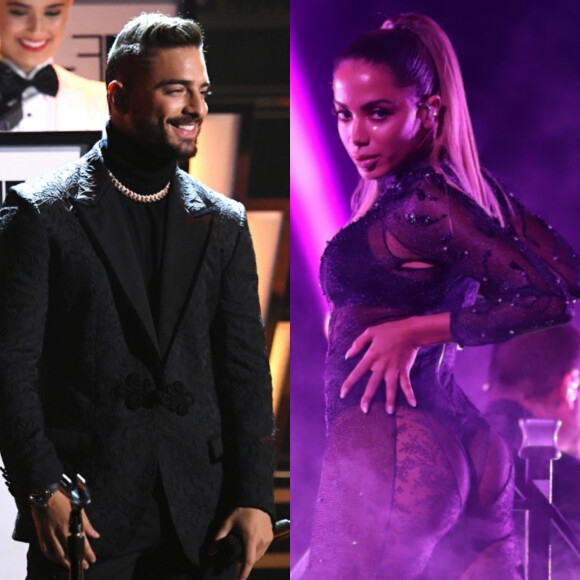 Maluma assiste performances de Anitta em premiação nos Estados Unidos