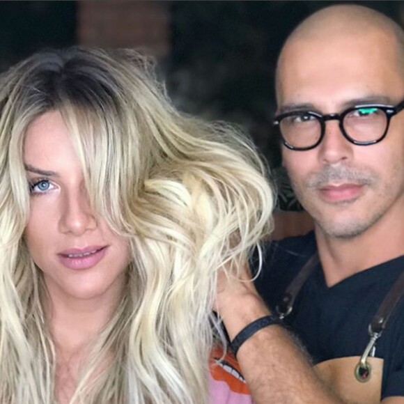 Anderson Couto foi o responsável pelo novo visual de Giovanna Ewbank neste sábado, 24 de fevereiro de 2018