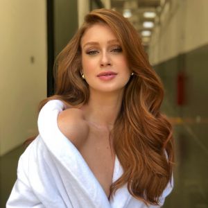 Marina Ruy Barbosa trabalhou em uma campanha publicitária neste domingo, 25 de fevereiro de 2018