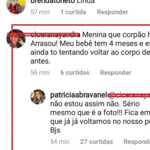 Patricia Abravanel responde fã sobre silhueta após segunda gravidez