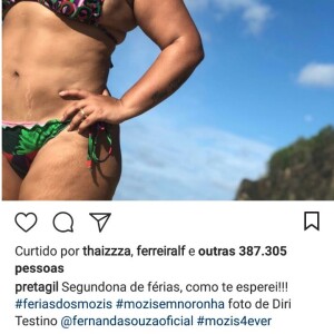 Preta Gil respondeu seguidoras com comentários motivadores