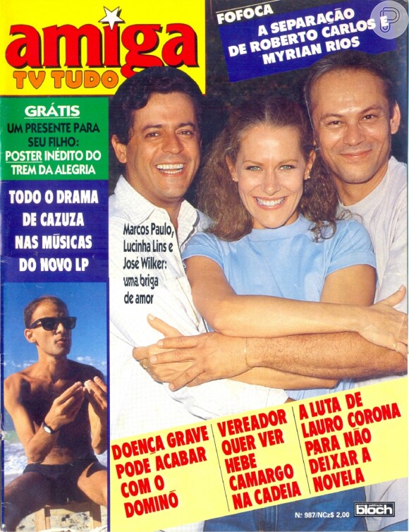 Nos anos 80, Lucinha Lins estampava várias capas de revistas