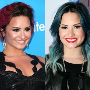 Para cabelos como o de Demi Lovato, que tem mais de um tom da mesma cor, é necessário ter a ajuda de um profissional