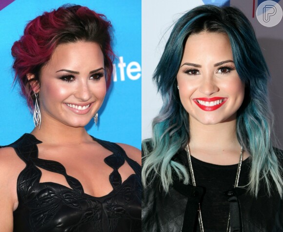 Para cabelos como o de Demi Lovato, que tem mais de um tom da mesma cor, é necessário ter a ajuda de um profissional