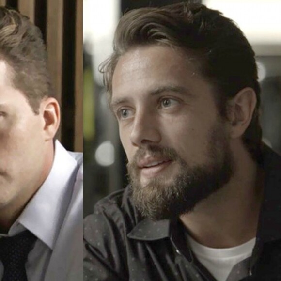 Patrick (Thiago Fragoso), fora de si, agride Renato (Rafael Cardoso) ao saber que ele causou a morte de sua tia, no capítulo que vai ao ar quinta-feira, dia 15 de março de 2018, na novela 'O Outro Lado do Paraíso'