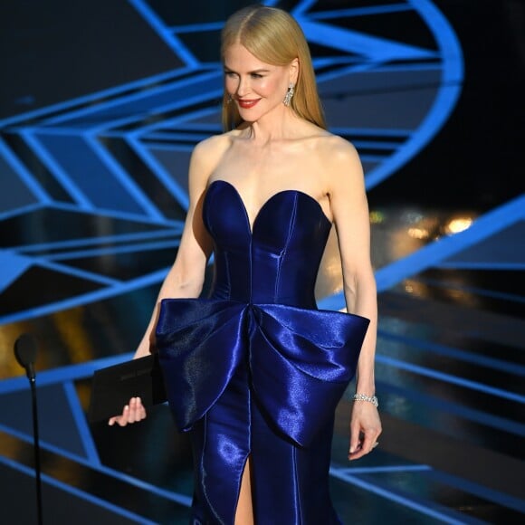 Nicole Kidman foi uma das apresentadoras da 90ª edição do Oscar, realizado em Hollywood, California, neste domingo, 4 de março de 2018