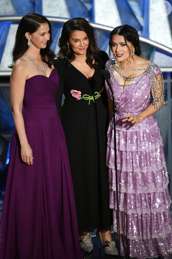 Ashley Judd, Annabella Sciorra e Salma Hayek falaram sobre o assédio sexual na 90ª cerimônia de entrega do Oscar