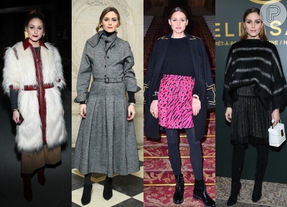Olivia Palermo usa 4 looks diferentes para prestigiar os desfiles da Semana de Moda de Paris com coleções de outono e inverno de 2019