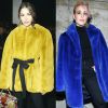 Olivia Culpo e Noomie Rapace usam casaco de pele coloridos para prestigiar os desfiles da Semana de Moda de Paris com coleções de outono e inverno de 2019