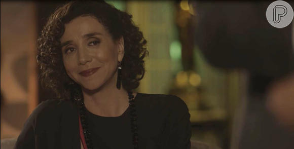 Celeste (Marisa Orth) também parabeniza Inácio (Bruno Cabrerizo), no penúltimo capítulo da novela 'Tempo de Amar': 'Fiquei muito feliz'