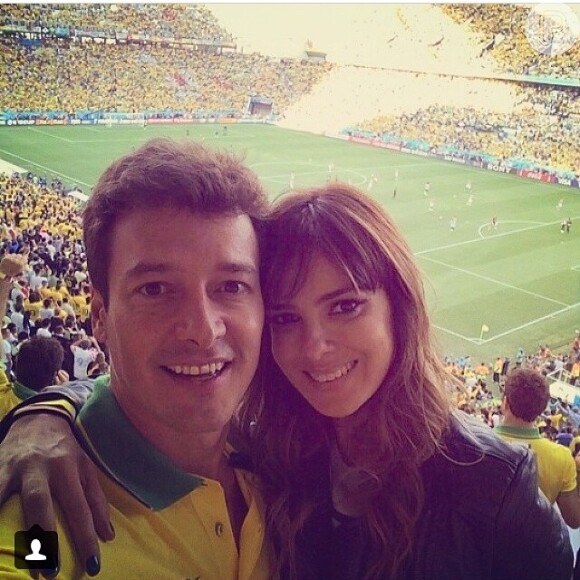 Rodrigo Faro e Vera Viel assistiram à abertura da Copa do Mundo 