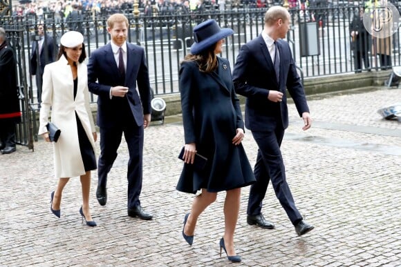 Meghan Markle e Harry tiveram a companhia de William e Kate Middleton
