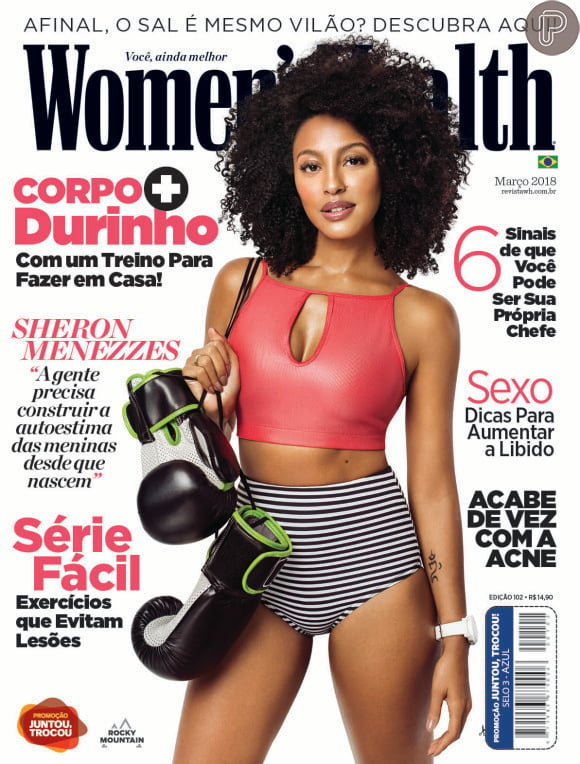Sheron Menezzes é a capa da revista 'Women's Health' de março