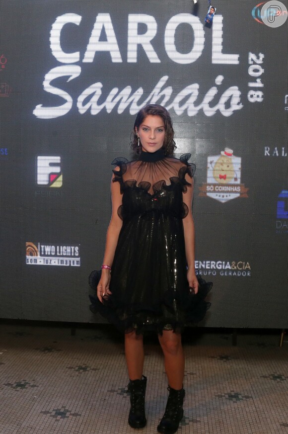 Isabella Santoni na festa de aniversário de 36 anos da promoter Carol Sampaio, no hotel Belmond Copacabana Palace, na Zona Sul do Rio de Janeiro, na noite deste domingo, 18 de março de 2018