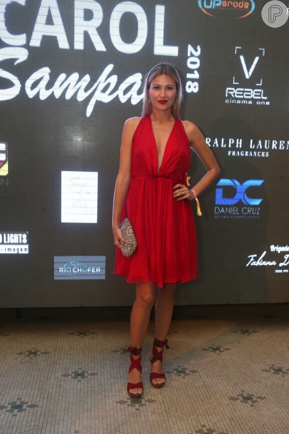Ellen Jabour na festa de aniversário de 36 anos da promoter Carol Sampaio, no hotel Belmond Copacabana Palace, na Zona Sul do Rio de Janeiro, na noite deste domingo, 18 de março de 2018