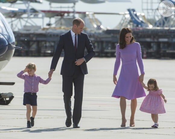Filhos de Kate Middleton e príncipe William sempre esbanjam fofura em evento da família real britânica