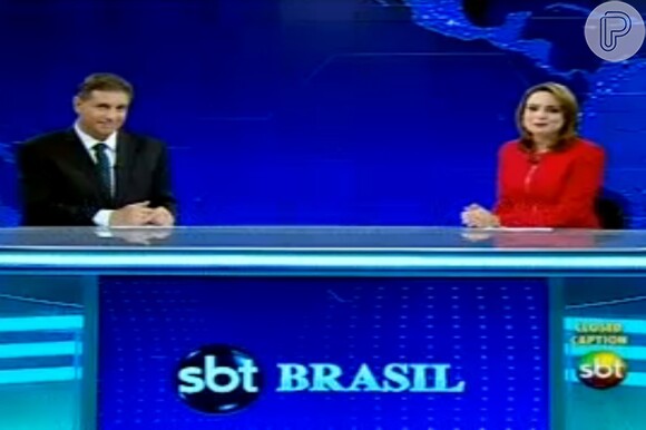 Rachel Sheherazade divide a bancada do 'SBT Brasil' com Carlos Nascimento