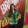 Jessika Alves estava entre os famosos que assistiram ao jogo Bélgica x Rússia no camarote Brahma Deck no Maracanã, na Zona Norte do Rio de Janeiro, no sábado, 22 de junho de 2014
