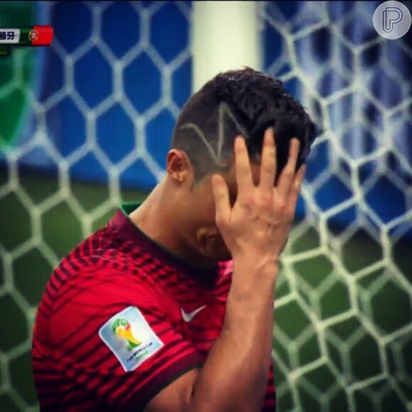 Cristiano Ronaldo fez sua segunda partida com a Seleção de Portugal na Copa do Mundo 2014, mas deixou o campo sem marcar gols