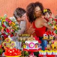 Juliana Alves e o marido comemoraram mais um mês de vida da filha, Yolanda