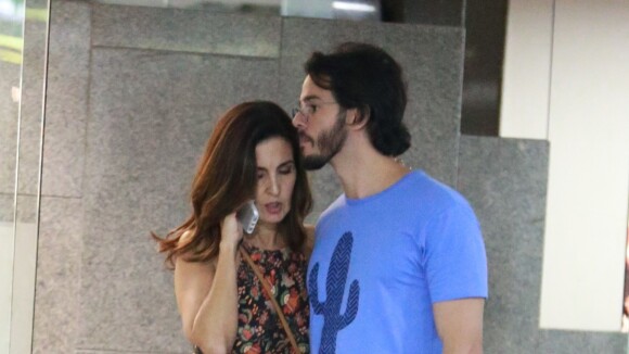 Fátima Bernardes e Túlio Gadêlha são fotografados após passeio por shopping