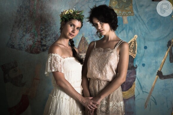 Desirée (Priscila Assum) e Sheila (Mariana Mendonça) marcaram presença no casamento 