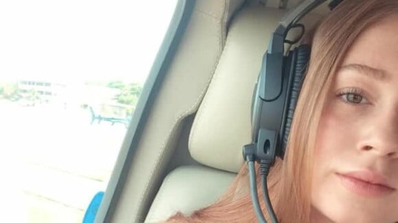 Marina Ruy Barbosa passeia de helicóptero com marido, Xande Negrão: 'Meu piloto'