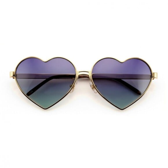 Os óculos Lolita da Wildfox, com armação dourada e lentes degradês, custam $ 99, cerca de R$ 370