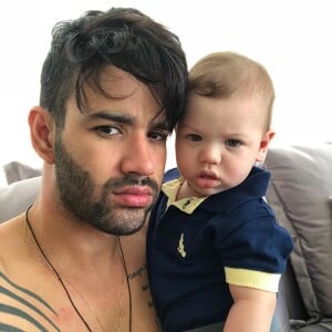 Gabriel, filho de Gusttavo Lima e Andressa Suita, esbanja fofura em momentos com o pai