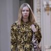 A grife Victoria Beckham aposto em um look todo de leopardo para a Semana de Moda de Nova York de 2018