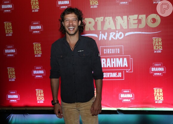 Nando Rodrigues esteve no show de Henrique & Juliano no Km de Vantagens Hall, na Barra da Tijuca, Zona Oeste do Rio 