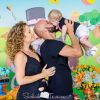 Maíra Charken e Renato Antunes comemoraram 6 meses do filho, Gael