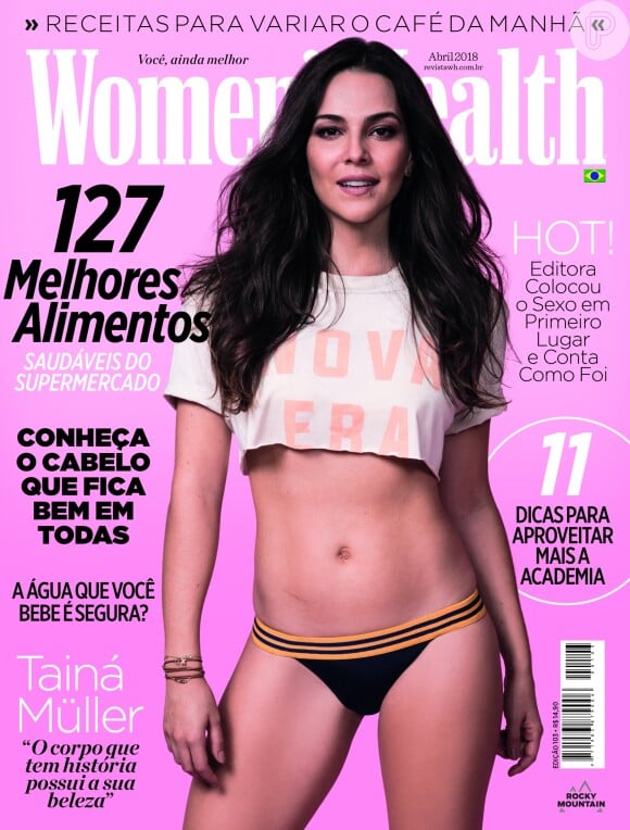 Tainá Müller é capa da edição de abril da 'Women's Health Brasil'