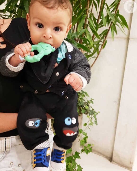Sheron Menezzes não teme exposição do filho nas redes sociais: 'Tomo com ele o mesmo cuidado que tomo comigo'