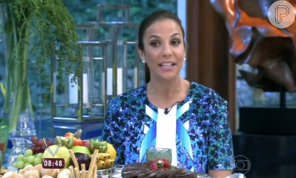 Ivete Sangalo participa do programa 'Mais Você' e toma café da manhã com Ana Maria Braga (30 de junho de 2014)