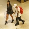 Bruna Marquezine e Neymar vão às compras no Village Mall, Zona Oeste do Rio de Janeiro, na noite desta quinta-feira, 19 de abril de 2018