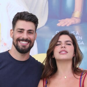 Cauã Reymond e Mariana Goldfarb curtiram o domingo, 22 de abril de 2018, juntos