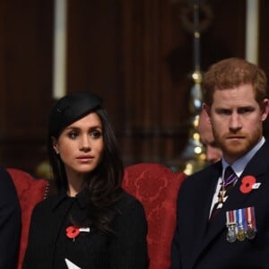 Príncipe William, Meghan Markle e príncipe Harry compareceram ao Anzac Day Service, na Abadia de Westminster, em Londres