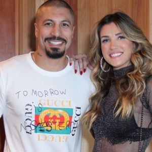 Após confirmarem a reconciliação, Aline Gotschalg e Fernando Medeiros curtiram o festival Funk-U, no Rio de Janeiro, nesta segunda-feira, 30 de abril de 2018