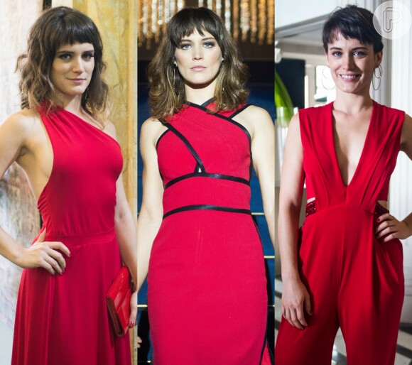 Clara, personagem de Bianca Bin na novela 'O Outro Lado do Paraíso', adotou o vermelho nos looks