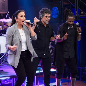 Ivete Sangalo participou de uma intensa agenda de gravações em São Paulo, que incluiu uma gravação do 'Altas Horas'