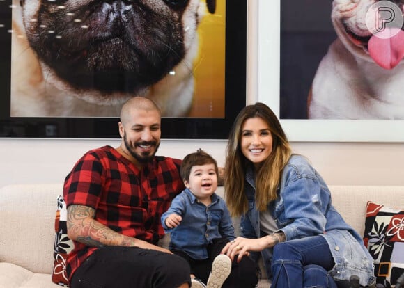 Aline Gotschalg e Fernando Medeiros são pais de Lucca, de 2 anos