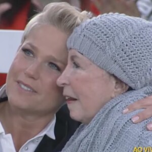 Xuxa Meneghel recebeu a mãe, dona Alda, em seu programa na RecordTV