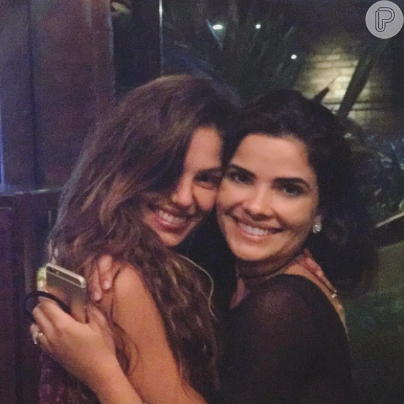 Isis Valverde convidou a amiga Vanessa Giácomo para ser uma de suas madrinhas na festa de casamento