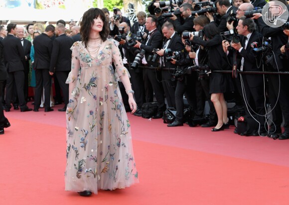 A atriz francesa Isabelle Adjani usou vestido Dior na abertura do Festival de Cannes 2018