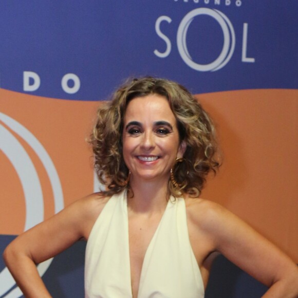 Maria de Médicis posa na festa de lançamento da nova novela "Segundo Sol", que aconteceu dia 8 de maio de 2018